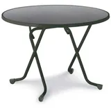 BEST Freizeitmöbel Primo Klapptisch Ø 100 x 70 cm
