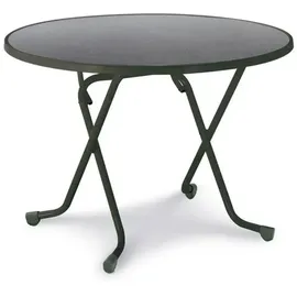 BEST Freizeitmöbel Primo Klapptisch Ø 100 x 70 cm anthrazit