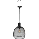 Best Season Solarleuchte Metall 35 cm inkl. Dämmerungssensor schwarz
