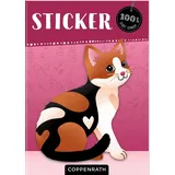 Coppenrath Verlag Stickerheft Cat mit über 80 Aufklebern
