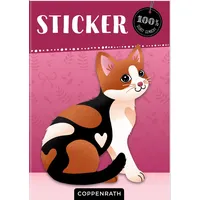 Coppenrath Verlag Stickerheft Cat mit über 80 Aufklebern