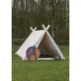 Battle-Merchant Wikingerzelt 3 x 2,7 m naturfarben/weiß