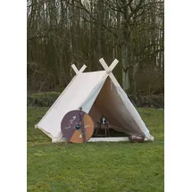 Battle-Merchant Wikingerzelt 3 x 2,7 m naturfarben/weiß