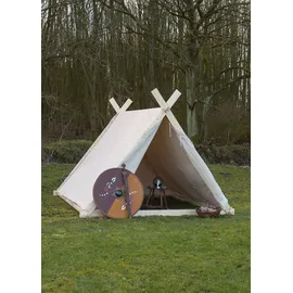 Battle-Merchant Wikingerzelt 3 x 2,7 m naturfarben/weiß