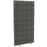 PAPERFLOW Trennwand easyScreen Black & White, 60533 bunt 94,0 x 173,4 cm