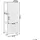 Beliani Shawnee Badezimmerschrank 32 x 90 x 30 cm Braun/Bronze