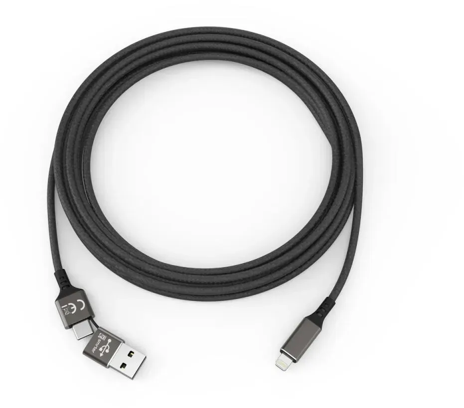 smrter SPEEDY Ladekabel, Typ Lightning, 100cm, black retail