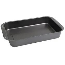 CHG® EasyOven Brat- und Auflaufform, Antihaftbeschichtung, Ofenform mit Arretierungspunkten für die Nutzung einer zweiten Form als Deckel, 1 Stück, Maße (L x B x H): 41 x 26,5 x 6 cm