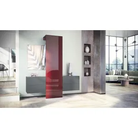 Vladon Carlton Garderobe 157 x 193 x 35 cm rot