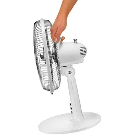 Unold Silverline 25 cm Tischventilator Weiß/Silber