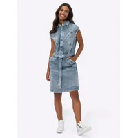 Heine Etuikleid Jeanskleid Blau 34