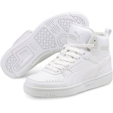 Puma Rebound Joy Mid-Top Sneaker Kinder puma white/puma white/limestone 38