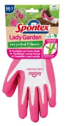Spontex Lady Garden Recycling Handschuh 12.310.147 , 1 Paar, Größe 7-7,5 (farbig sortiert)