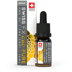 SWISS-FX CBD Öl PURE 15% THC-frei 10ml Flasche