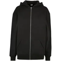 URBAN CLASSICS Ladies Oversized Zip Hoody in Schwarz, Größe S