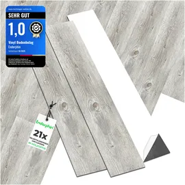 Endorphin Endorphin, Vinylboden selbstklebend in Holzoptik Beigegrau 2,93qm (Vinylboden, 2.93 m2)