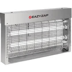 Eazyzap Gebürsteter Edelstahl LED Fliegenvernichter 20W