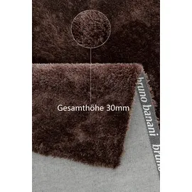 Bruno Banani Teppich BRUNO BANANI "Dana Teppich, besonders weich und kuschelig, Kundenliebling" Gr. 1, braun, B:60cm H:30mm L:90cm, Kunstfaser, Teppiche, Teppich, uni, Mikrofaser Teppiche, Wohnzimmer, Schlafzimmer, Esszimmer, Topseller