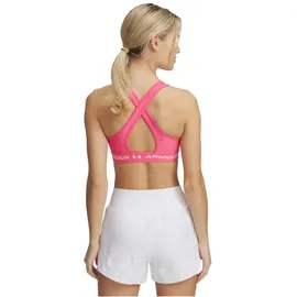Under Armour Crossback Mid Bra Pink/Weiß M