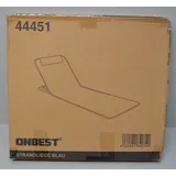 Onbest Strandliege Strandmatte klappbar verstellbare Rückenlehne Tasche 165cm