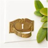 Antikas Möbelbeschlag Möbelgriff wie Antik, Schubladengriff, Schrankgriff mit Schlüsselloch