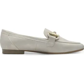 Marco Tozzi Damen Slipper mit Blockabsatz Elegant, Cremefarben (Dune metallic), 38 EU