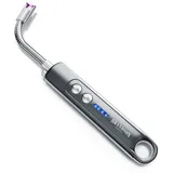 Brandson - Stabfeuerzeug, Lichtbogen Feuerzeug elektrisch, 100 Zündvorgänge, USB aufladbar Kerzenanzünder für Küche, Kerzen, Gasherde, Grill, Kamin