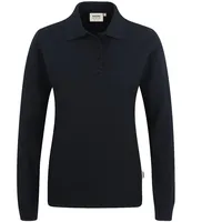 Hakro Damen Longsleeve-Poloshirt Mikralinar® schwarz,