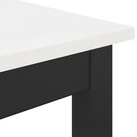 vidaXL Esstisch 200 x 75 x 100 cm weiß