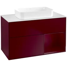 Villeroy & Boch Waschtischunterschrank 100 x 60,3 cm Rot Matt