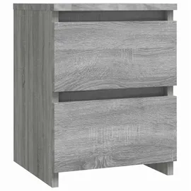 vidaXL Nachtschrank 2 Stk. 30 x 30 x 40 cm Grau Sonoma