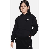 Nike Sportswear Club Fleece Hoodie Kinder - black/white S (128-137 cm)