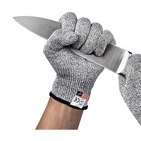 ChuWill Schnittschutzhandschuhe Schnittfeste Handschuhe Arbeitshandschuhe, Schutzstufe 5, Sicherheits Küche und Schnitthandschuhe für den Außenbereich(Medium)