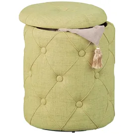 Interlink Hocker mit Stauraum 34 x 40 x 34 cm Gelb