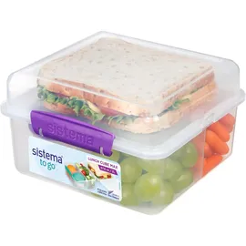 Sistema Lunchbox/Brotdose 4-fach unterteilt Joghurtbehälter