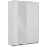 Mirjan24 Schiebetürenschrank, Weiß, Holzwerkstoff, Rechteckig, 150x235x71 cm, Schlafzimmer, Kleiderschränke, Schwebetürenschränke