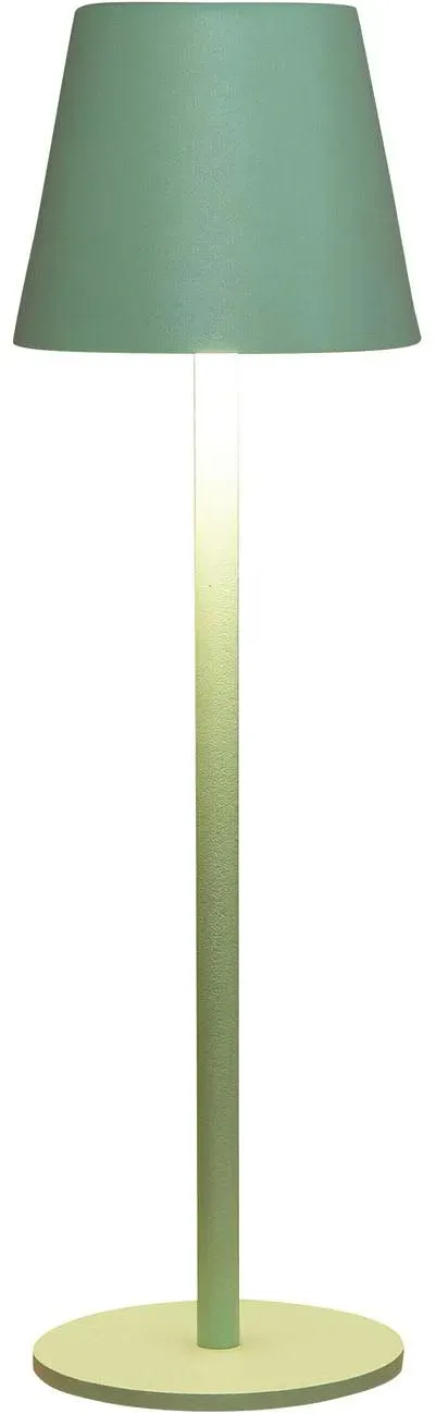 LED Lampe 11,5x36,5cm Touch mit USB Anschluß wiederaufladbar  - grün