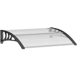 Outsunny Vordach Polycarbonat, Kunststoff, Aluminium