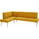 exxpo - sofa fashion Costa 157 x 92 x 245 cm Struktur langer Schenkel rechts mustard