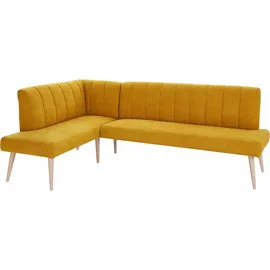 exxpo - sofa fashion Costa 157 x 92 x 245 cm Struktur langer Schenkel rechts mustard