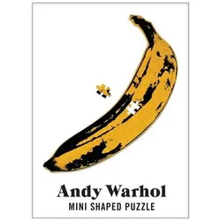 abrams&chronicle Puzzle 59987 - Andy Warhol Mini-Puzzle in Form einer Banane, 75 Teile, 75 Puzzleteile bunt