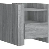 vidaXL Nachttisch Grau Sonoma 45x50x50 cm Holzwerkstoff