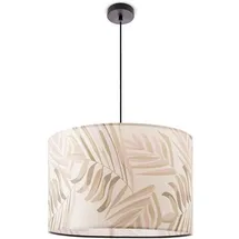 Paco Home Pendelleuchte Lampenschirm Esstisch Hängelampe Wohnzimmer Kinderzimmer Palme Grün (ø38cm), Pendelleuchte - Schwarz - Paco Home