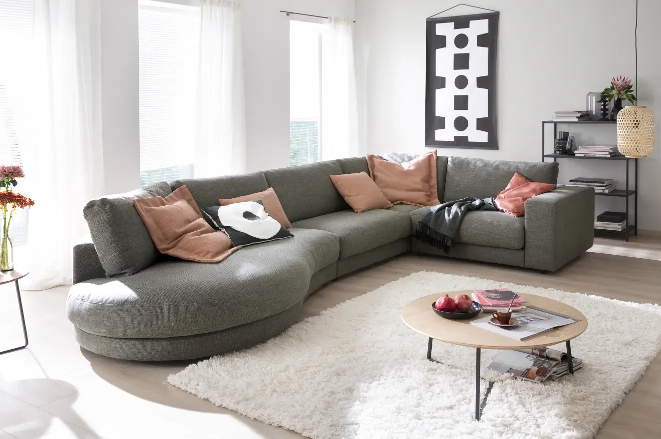 Candy Ecksofa rund High End