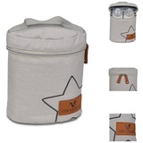 Cangaroo Wickeltasche Thermotasche Charlie Thermobox (1-tlg), Thermoskanne, Auslaufsicher, Teesieb, Edelstahl beige