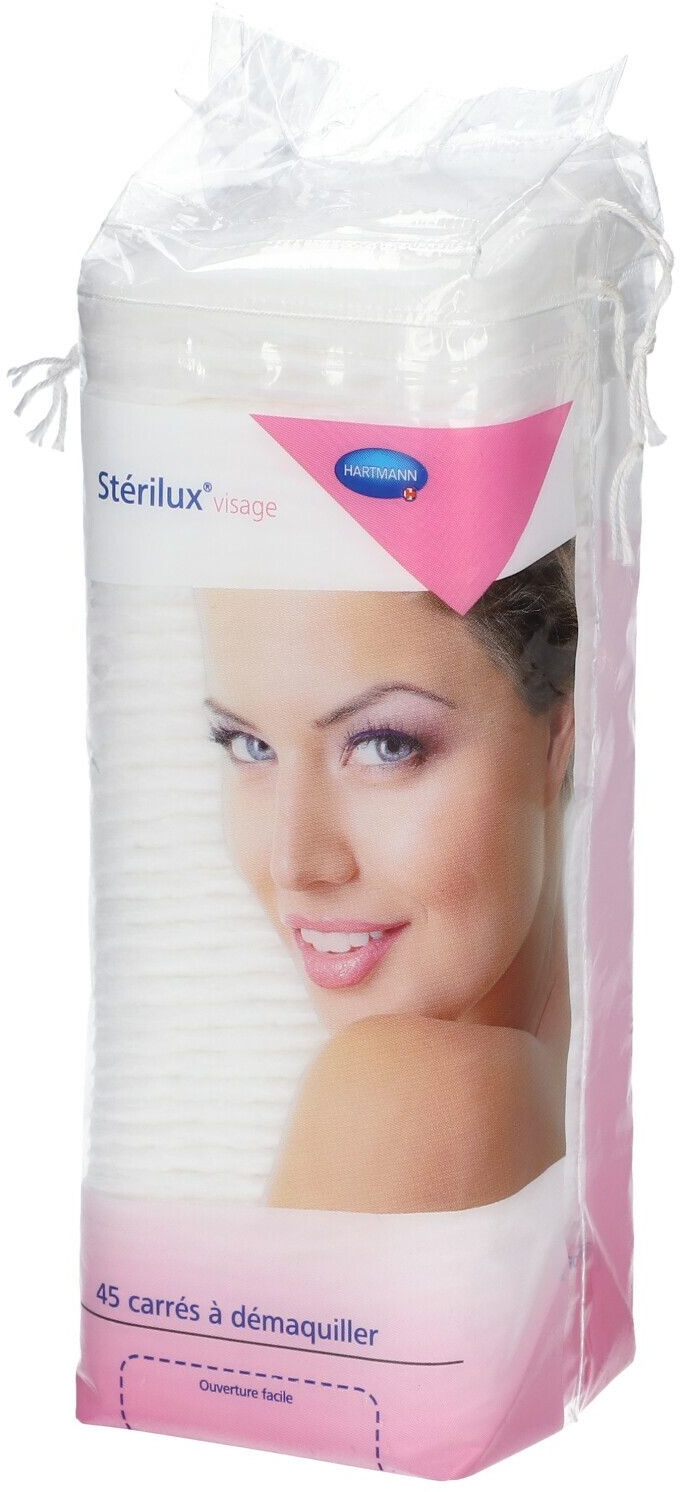 Hartmann Stérilux® Carrés cosmétiques 45 pc(s) coton