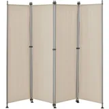 pro.tec Paravent Sichtschutz Spanische Wand Garten Sandfarben