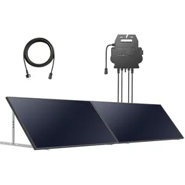 Anker SOLIX Balkonkraftwerk, 890W, IBC-Modul PV mit Mikro-Wechselrichter, 600W/800W, Bodenhalterung