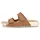 ECCO Cozmo W«, Sommerschuh, Schlappen mit zwei Klettverschlussriemen Gr. 38, braun, - 38/38.5 EU