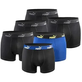Puma Boxershorts 6er Pack Black / Blue / Yellow M